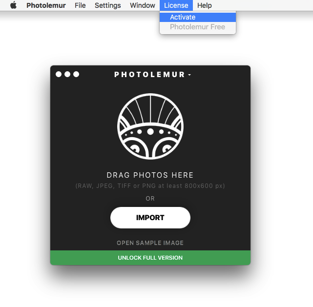Activating Photolemur license (3)